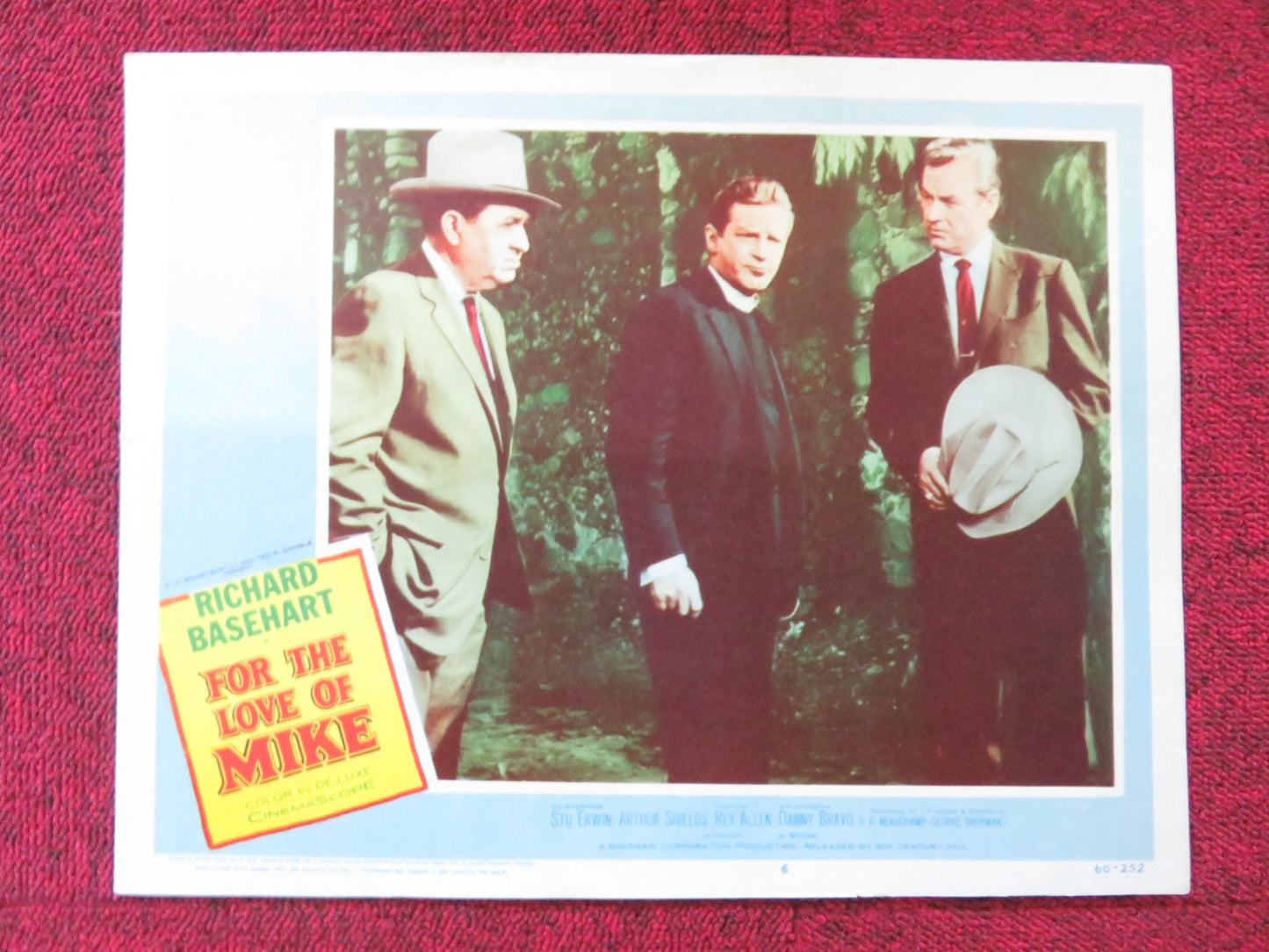 FOR THE LOVE OF MIKE US LOBBY CARD FULL SET RICHARD BASEHEART STUARY ERWIN 1960