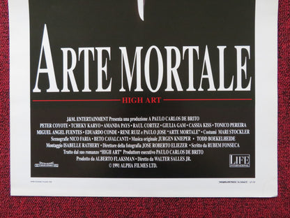 ARTE MORTALE ITALIAN LOCANDINA POSTER PETER COYOTE TCHEKY KARYO 1993