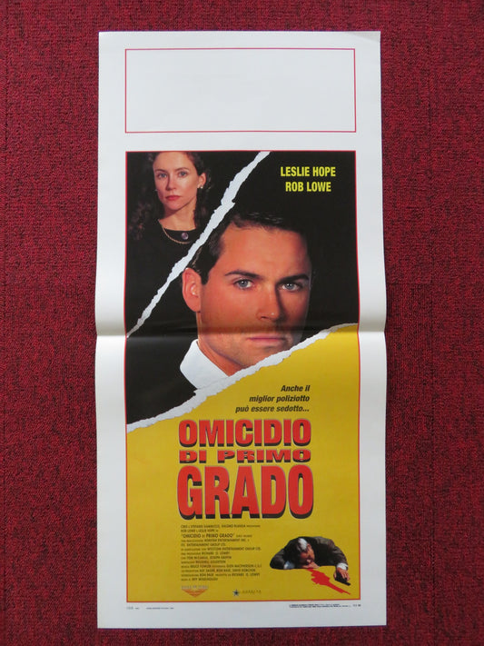 FIRST DEGREE ITALIAN LOCANDINA POSTER LESLIE HOPE ROB LOWE 1995