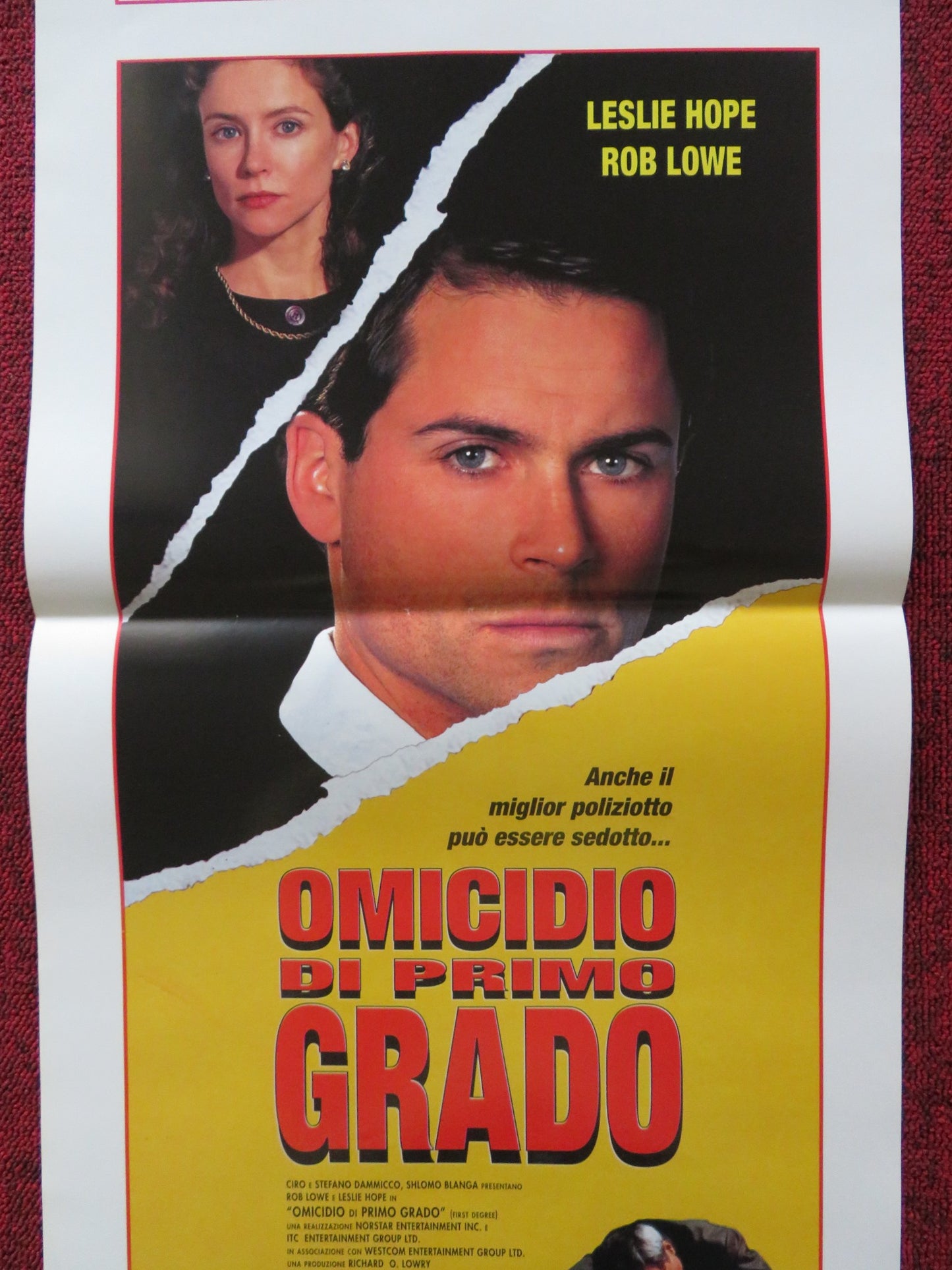 FIRST DEGREE ITALIAN LOCANDINA POSTER LESLIE HOPE ROB LOWE 1995