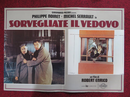 SORVEGLIATE IL VEDOVO - E ITALIAN FOTOBUSTA POSTER P. NOIRET M. SERRAULT 1980