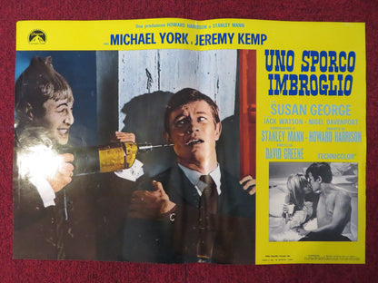 UNO SPORCO IMBROGLIO ITALIAN FOTOBUSTA POSTER MICHAEL YORK JEREMY KEMP 1968