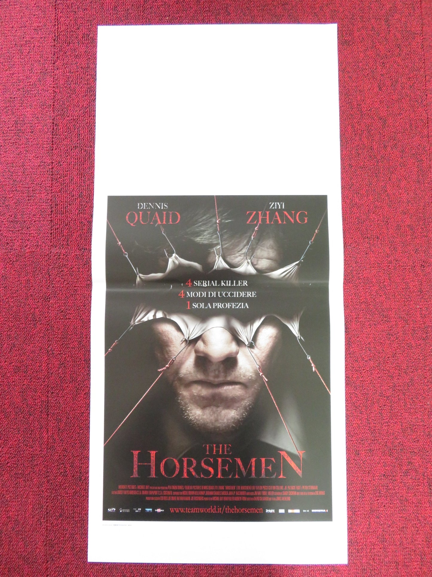 THE HORSEMEN ITALIAN LOCANDINA POSTER DENNIS QUAID ZIYI ZHANG 2009