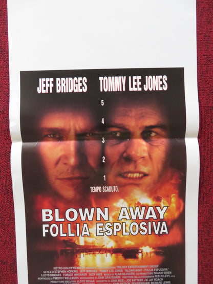 BLOWN AWAY ITALIAN LOCANDINA POSTER JEFF BRIDGES TOMMY LEE JONES 1994