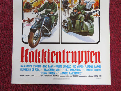 KAKKIENTRUPPEN ITALIAN LOCANDINA POSTER GIANFRANCO D'ANGELO LINO BANFI 1977