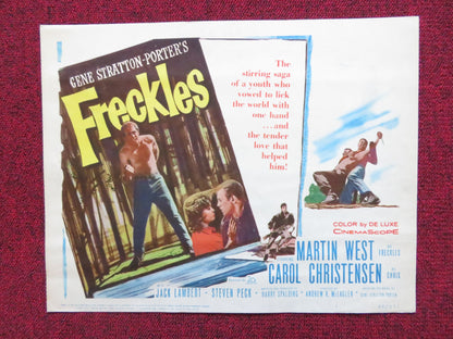 FRECKLES US LOBBY CARD FULL SET MARTIN WEST CAROL CHRISTENSEN 1960