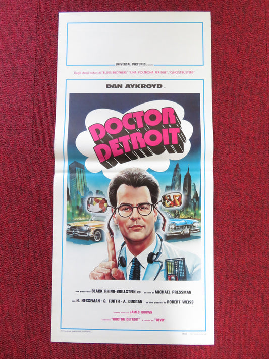 DOCTOR DETROIT ITALIAN LOCANDINA POSTER DAN AYKROYD HOWARD HESSEMAN 1983