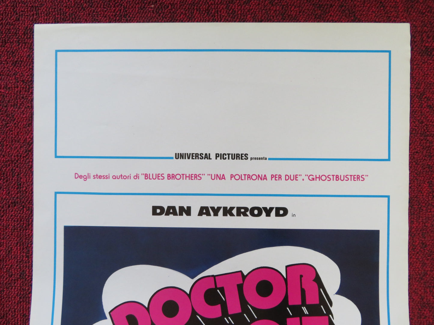 DOCTOR DETROIT ITALIAN LOCANDINA POSTER DAN AYKROYD HOWARD HESSEMAN 1983