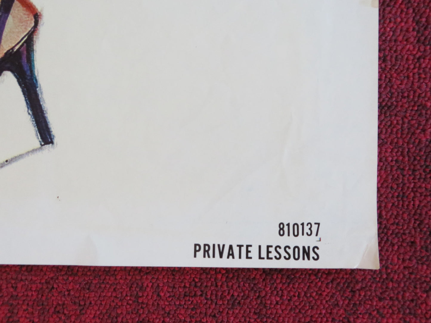 PRIVATE LESSONS FOLDED US ONE SHEET POSTER SYLVIA KRISTEL HOWARD HESSEMAN 1981