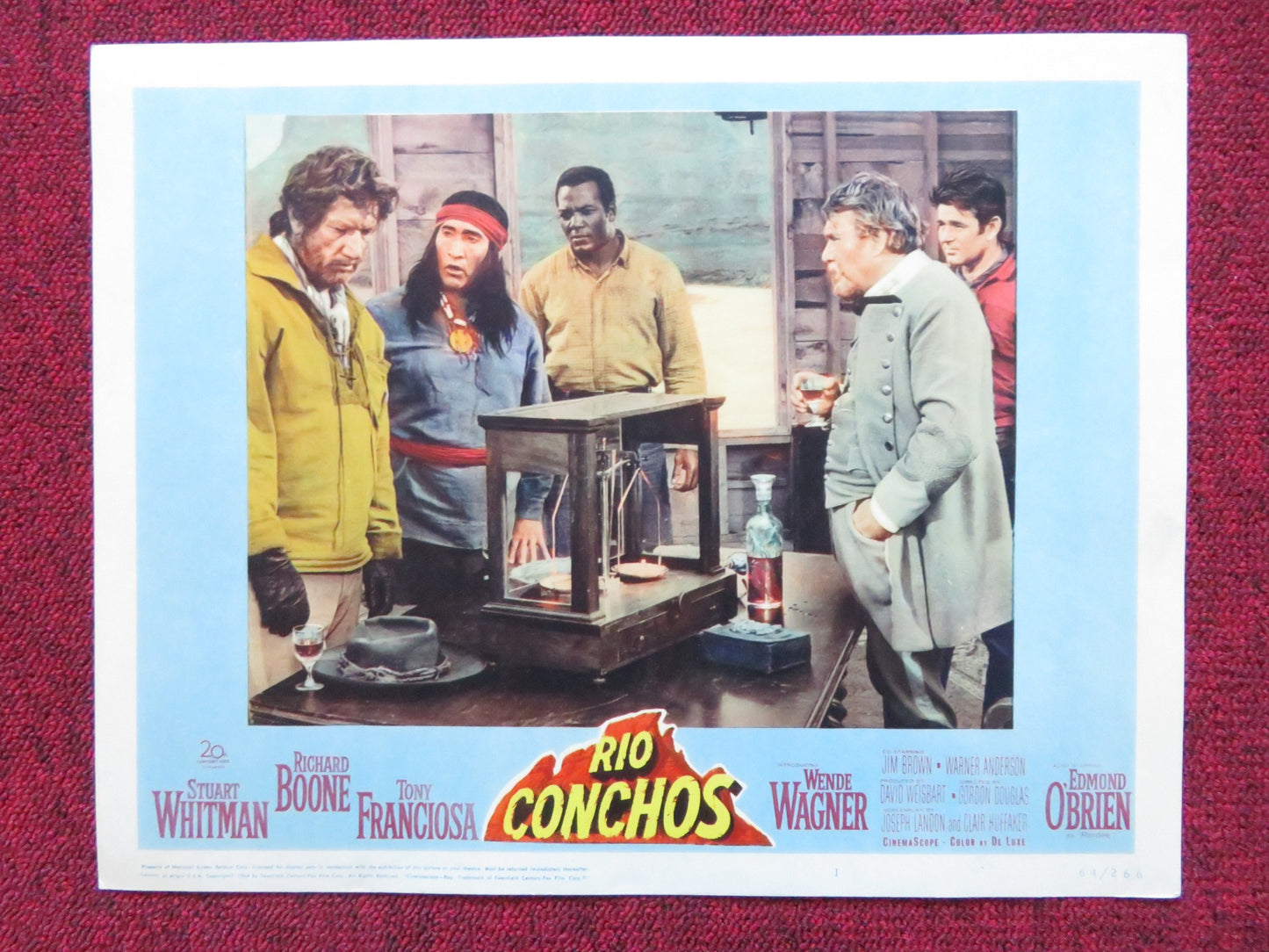 RIO CONCHOS US LOBBY CARD FULL SET RICHARD BOONE STUART WHITMAN 1964