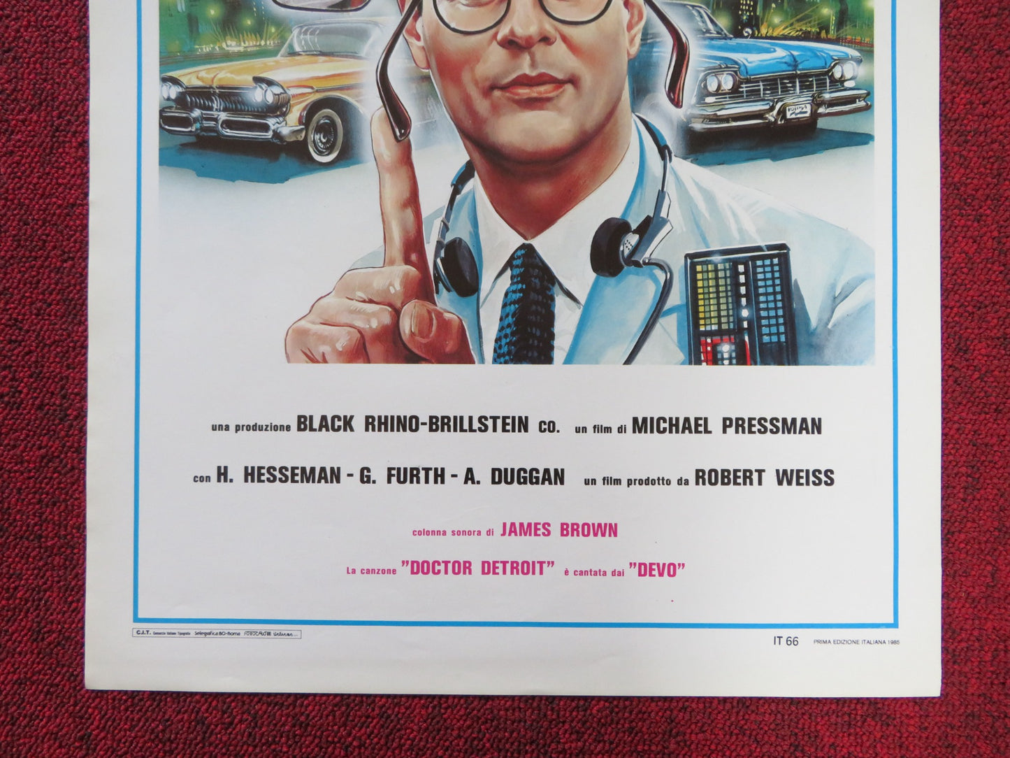 DOCTOR DETROIT ITALIAN LOCANDINA POSTER DAN AYKROYD HOWARD HESSEMAN 1983