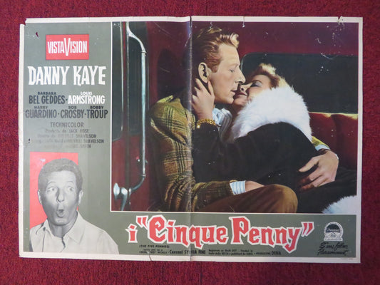 THE FIVE PENNIES ITALIAN FOTOBUSTA POSTER DANNY KAYE BARBARA BEL GEDDES 1959