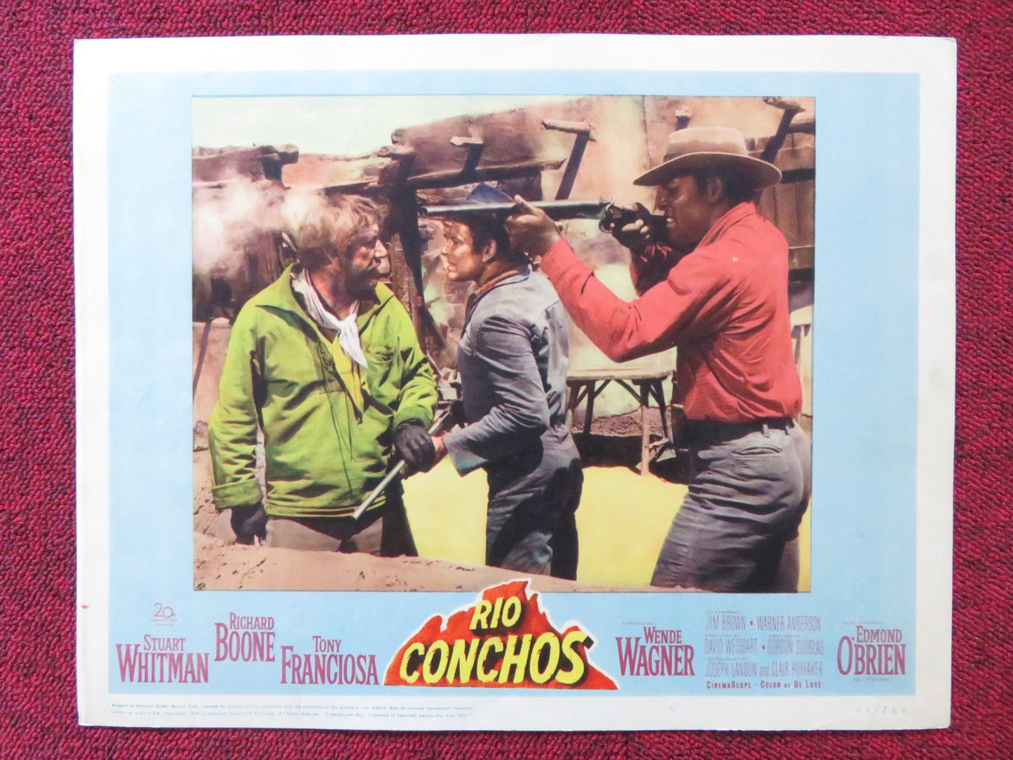 RIO CONCHOS US LOBBY CARD FULL SET RICHARD BOONE STUART WHITMAN 1964