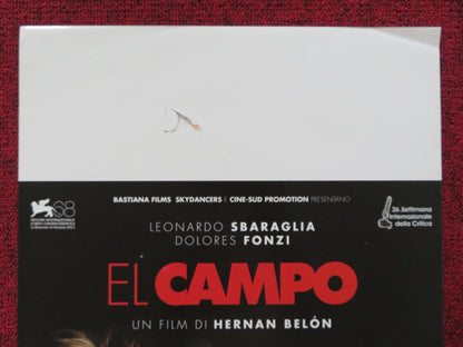 EL CAMPO ITALIAN LOCANDINA POSTER LEONARDO SBARAGLIA DOLORES FONZI 2011