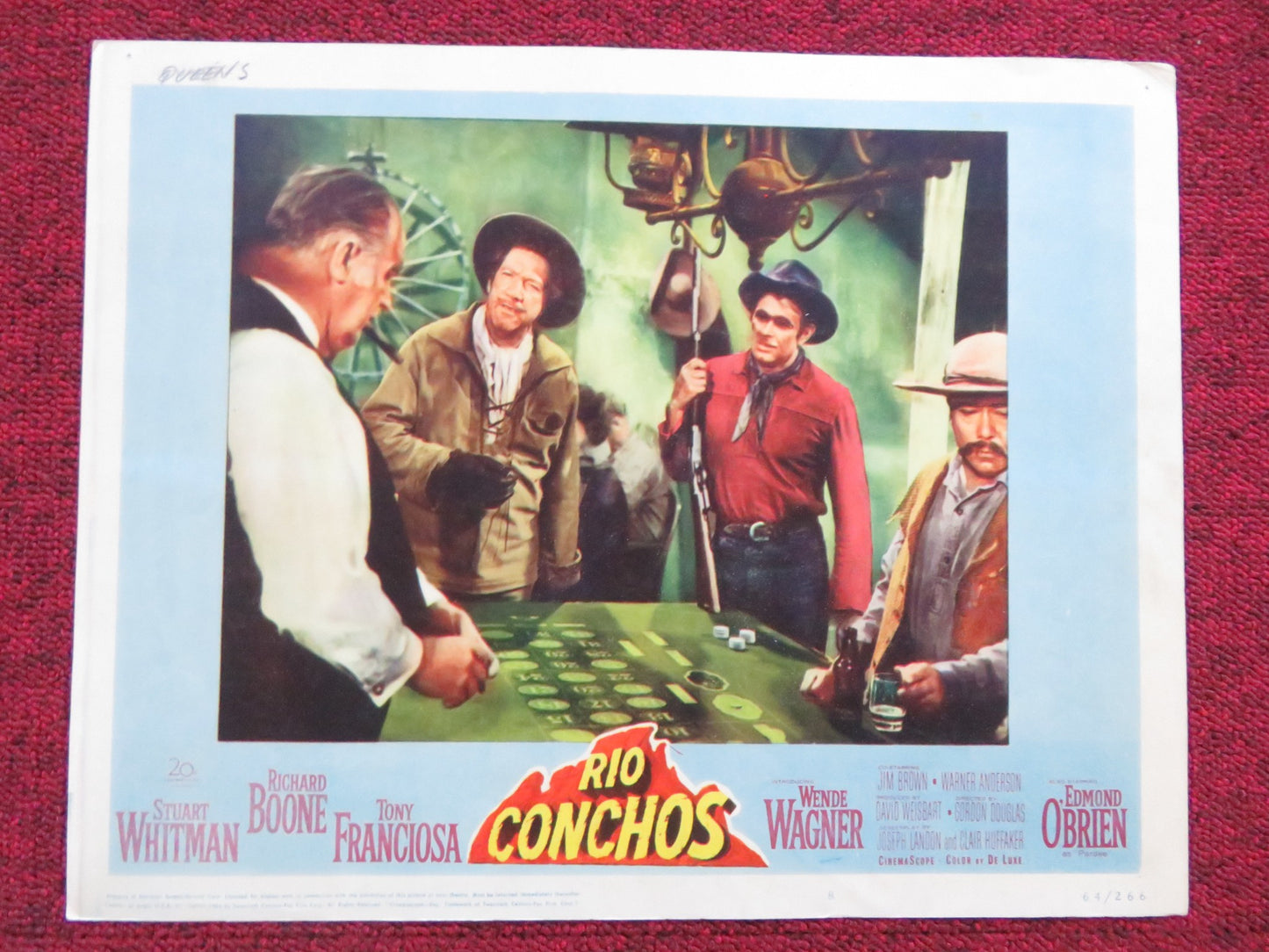 RIO CONCHOS US LOBBY CARD FULL SET RICHARD BOONE STUART WHITMAN 1964