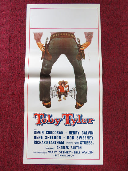 TOBY TYLER ITALIAN LOCANDINA POSTER DISNEY KEVIN CORCORAN 1960