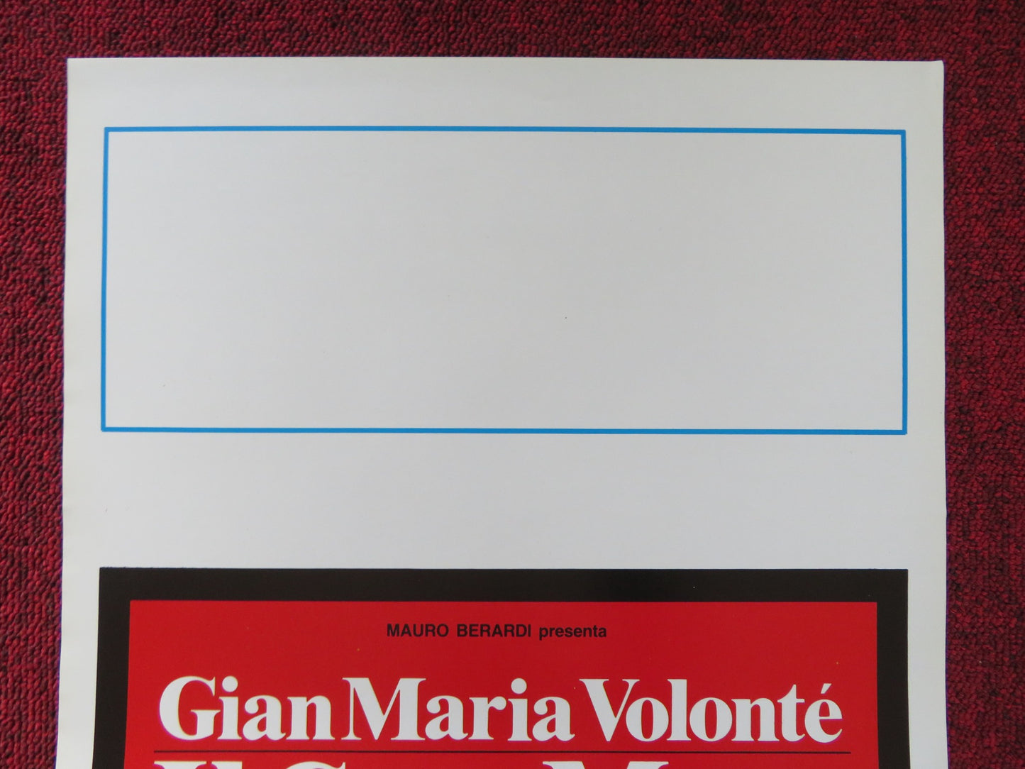 IL CASO MORO ITALIAN LOCANDINA POSTER GIAM MARIA VOLONTE 1986