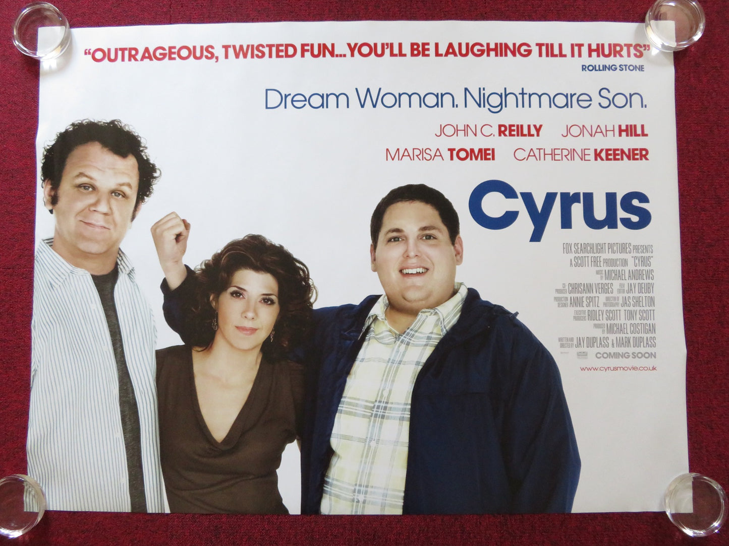 CYRUS UK QUAD (30"x 40") ROLLED POSTER JOHN C.REILLY JONAH HILL 2010