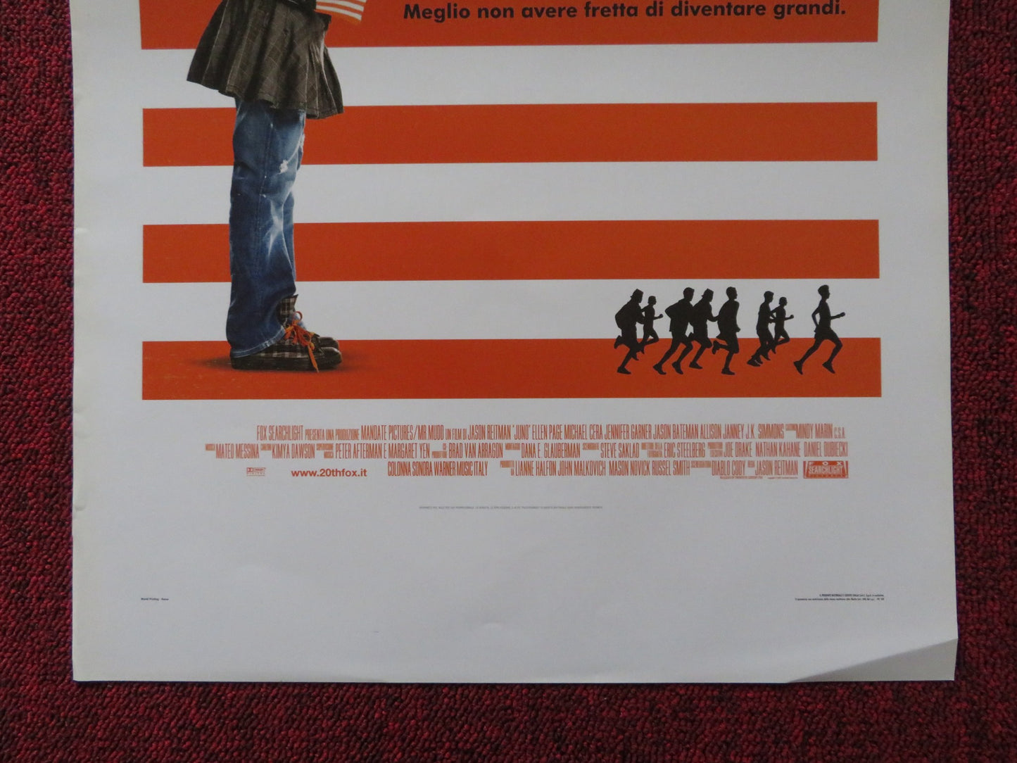 JUNO ITALIAN LOCANDINA POSTER ELLIOT PAGE MICHAEL CERA 2007