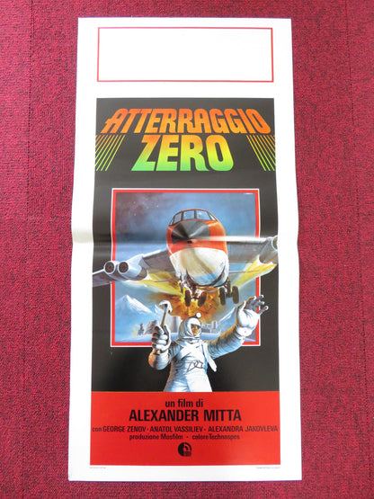 ATTERRAGGIO ZERO ITALIAN LOCANDINA POSTER GEORGE ZENOV ANATOL VASSILIEV 1980