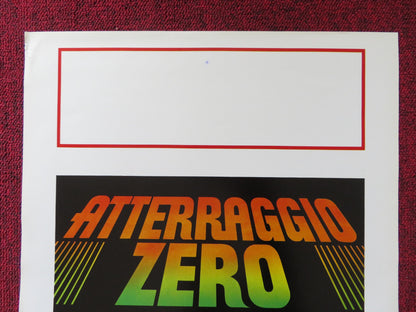 ATTERRAGGIO ZERO ITALIAN LOCANDINA POSTER GEORGE ZENOV ANATOL VASSILIEV 1980