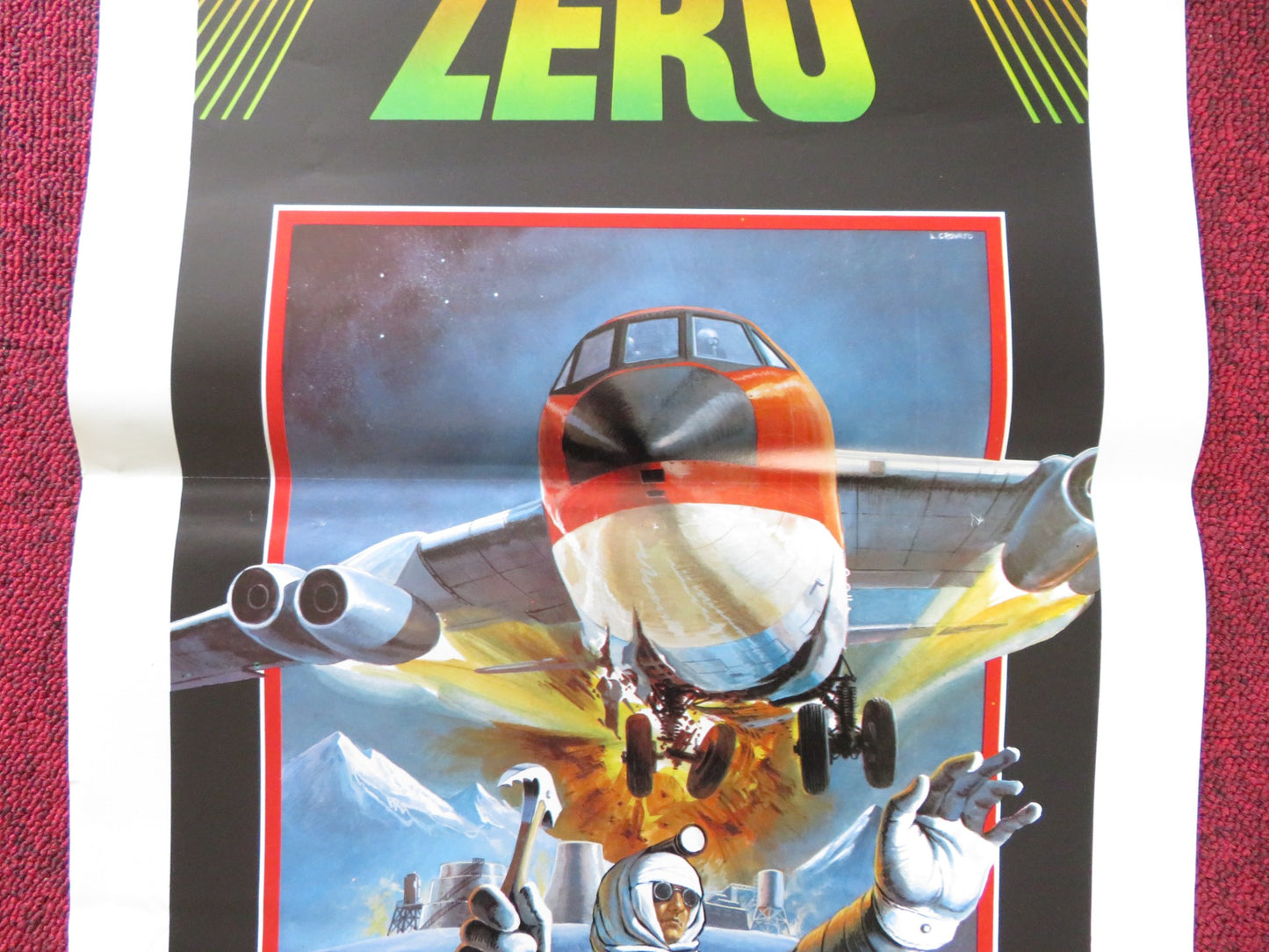 ATTERRAGGIO ZERO ITALIAN LOCANDINA POSTER GEORGE ZENOV ANATOL VASSILIEV 1980