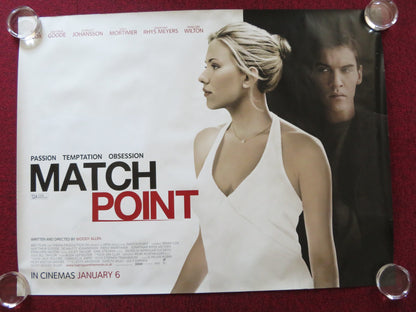 MATCH POINT UK QUAD (30"x 40") ROLLED POSTER SCARLETT JOHANSSON 2005