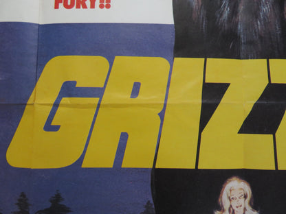 GRIZZLY UK QUAD POSTER FOLDED CRISTOPHER GEORGE ANDREW PRINE 1976