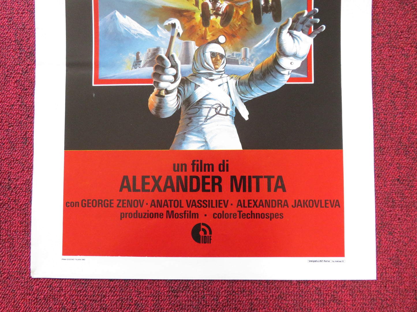 ATTERRAGGIO ZERO ITALIAN LOCANDINA POSTER GEORGE ZENOV ANATOL VASSILIEV 1980