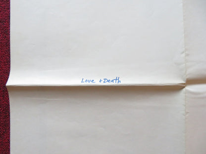 LOVE AND DEATH- STYLE B FOLDED US ONE SHEET POSTER WOODY ALLEN DIANE KEATON 1975