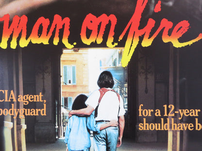 MAN ON FIRE US ONE SHEET ROLLED POSTER SCOTT GLENN JADE MALLE 1987