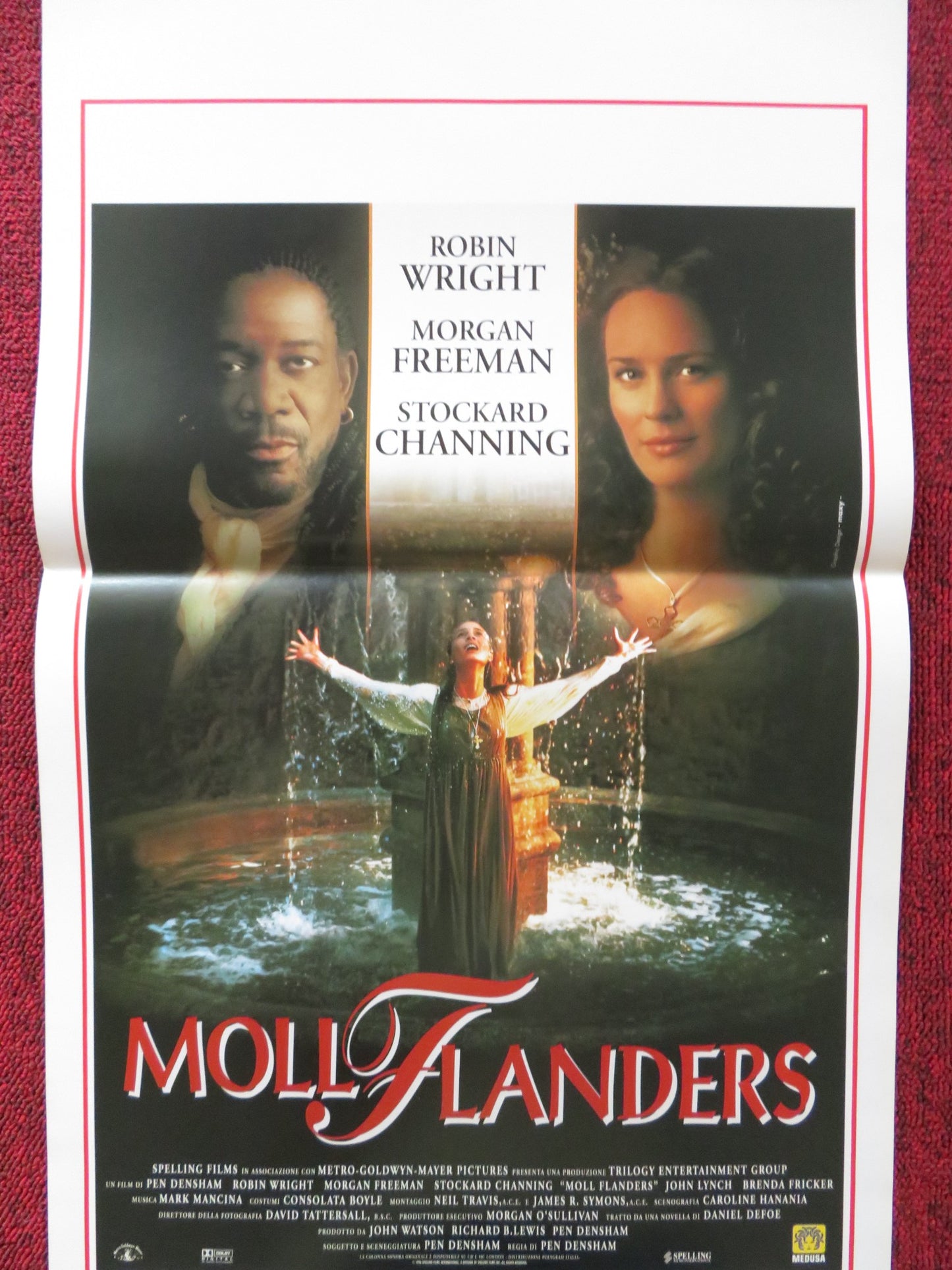 MOLL FLANDERS ITALIAN LOCANDINA POSTER ROBIN WRIGHT MORGAN FREEMAN 1996