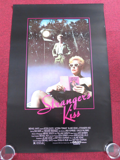 STRANGERS KISS US ONE SHEET ROLLED POSTER PETER COYOTE VICTORIA TENNANT 1983