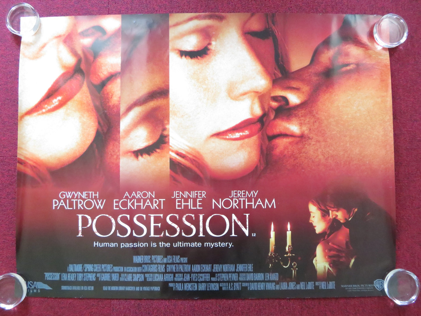 POSSESSION UK QUAD (30"x 40") ROLLED POSTER GWYNETH PALTROW AARON ECKHART 2002