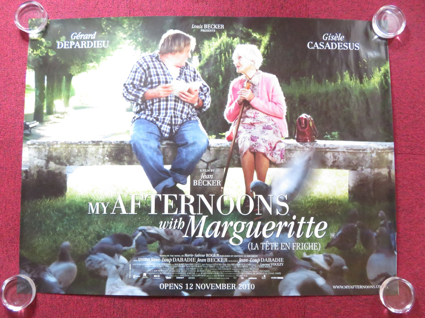 MY AFTERNOONS WITH MARGUERITTE UK QUAD ROLLED POSTER GERARD DEPARDIEU 2010