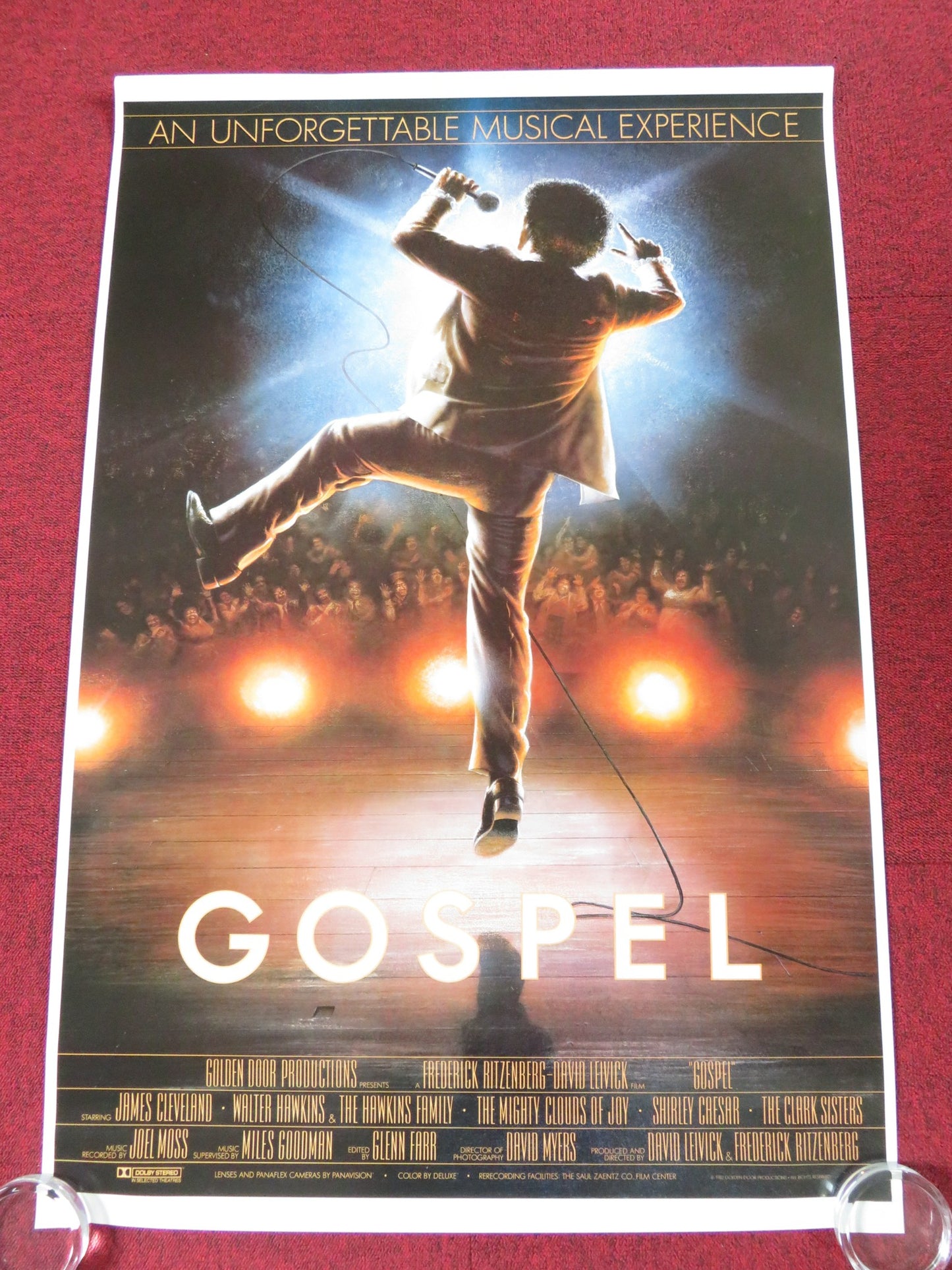 GOSPEL US ONE SHEET ROLLED POSTER JAMES CLEVELAND WALTER HAWKINS 1983