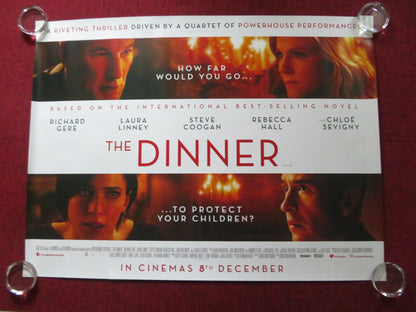 THE DINNER UK QUAD ROLLED POSTER RICHARD GERE STEVE COOGAN 2017