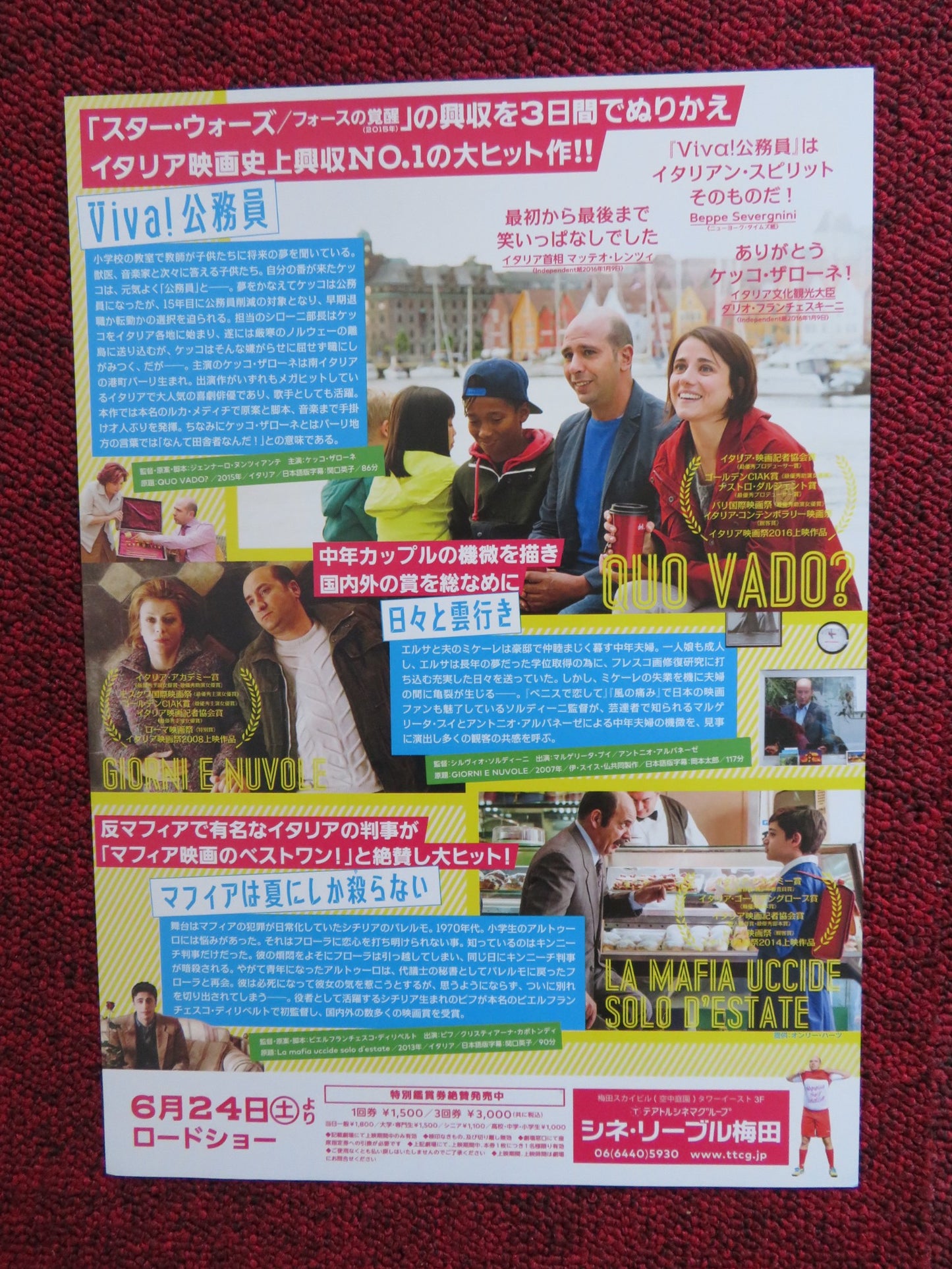 QUO VADO JAPANESE CHIRASHI (B5) POSTER CHECCO ZALONE 2016