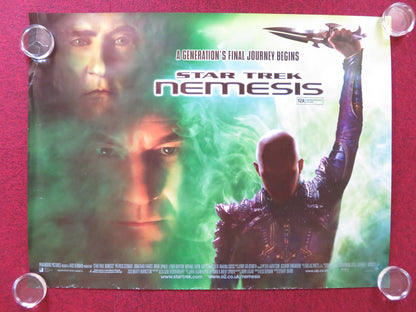 STAR TREK NEMESIS UK QUAD (30"x 40") ROLLED POSTER PATRICK STEWART 2002