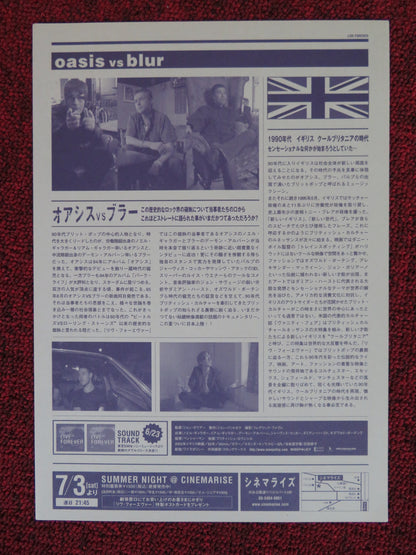 LIVE FOREVER JAPANESE CHIRASHI (B5) POSTER LIAM GALLAGHER DAMON ALBARN 2003