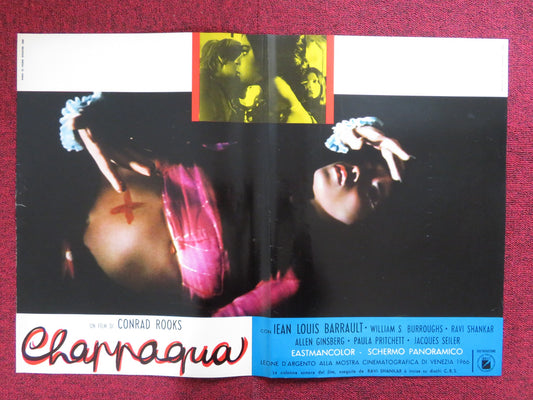 CHAPPAQUA - A ITALIAN FOTOBUSTA POSTER CONRAD ROOKS JEAN LOUIS BARRAULT 1968