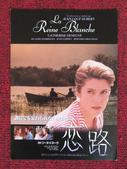 LA REINE BLANCHE JAPANESE CHIRASHI (B5) POSTER CATHERINE DENEUVE BOHRINGER 1991