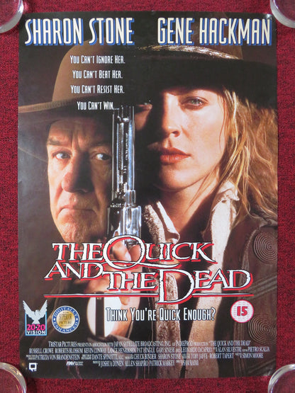 THE QUICK AND THE DEAD VHS POSTER SHARON STONE GENE HACKMAN 1995