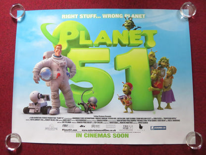 PLANET 51 UK QUAD ROLLED POSTER DWAYNE JOHNSON JESSICA BIEL 2009