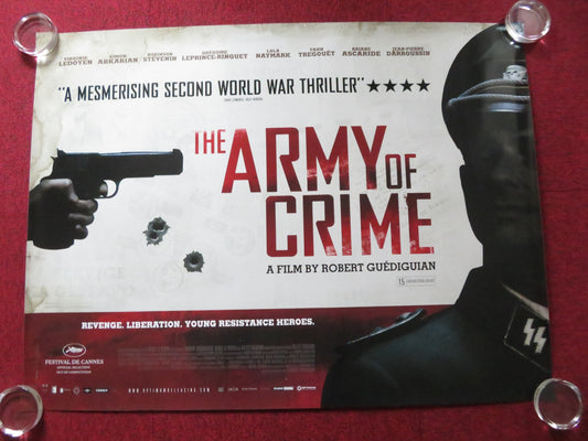 ARMY OF CRIME UK QUAD ROLLED POSTER SIMON ABKARIAN 2009