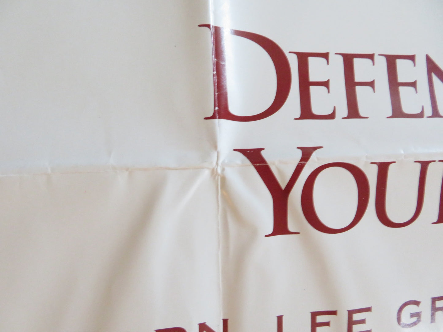 DEFENDING YOUR LIFE FOLDED US ONE SHEET POSTER MERYL STREEP RIP TORN 1991