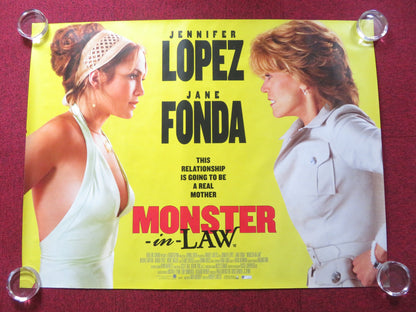 MONSTER-IN-LAW UK QUAD (30"x 40") ROLLED POSTER JANE FONDA JENNIFER LOPEZ 2005