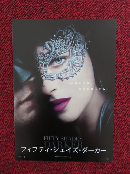 FIFTY SHADES DARKER JAPANESE CHIRASHI (B5) POSTER JAMIE DORNAN D. JOHNSON 2017