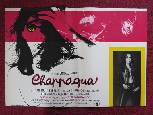 CHAPPAQUA - G ITALIAN FOTOBUSTA POSTER CONRAD ROOKS JEAN LOUIS BARRAULT 1968