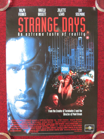 STRANGE DAYS VHS POSTER RALPH FIENNES ANGELA BASSETT 1995